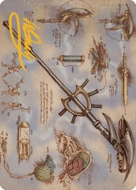 Image for Staff of Domination Art Card (Gold-Stamped Signature) (79) [Art Series: The Brothers' War]