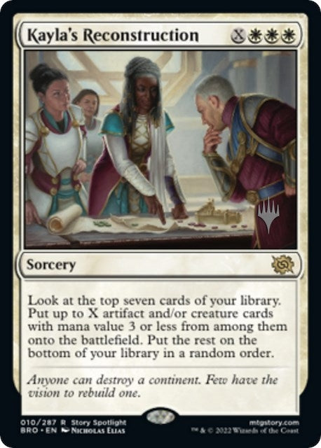 Image for Kayla's Reconstruction (10) [Promo Pack: The Brothers' War]