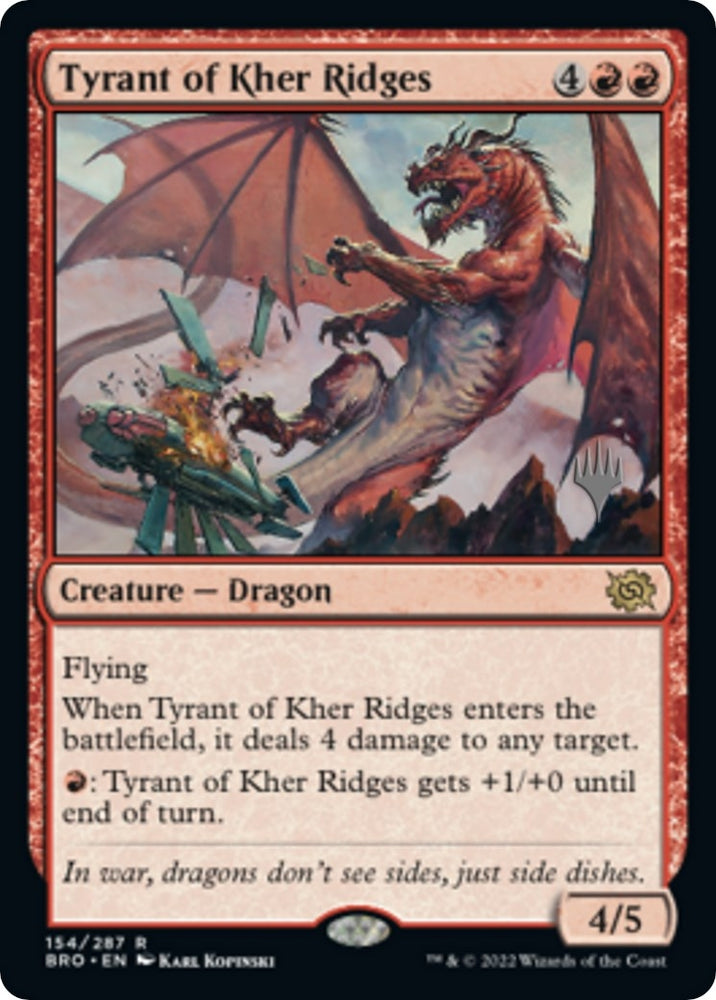 Image for Tyrant of Kher Ridges (154) [Promo Pack: The Brothers' War]