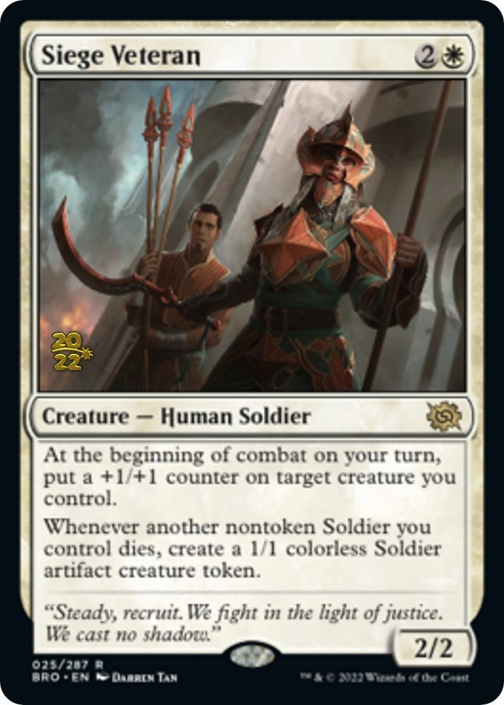 Image for Siege Veteran (25) - Magic: The Gathering