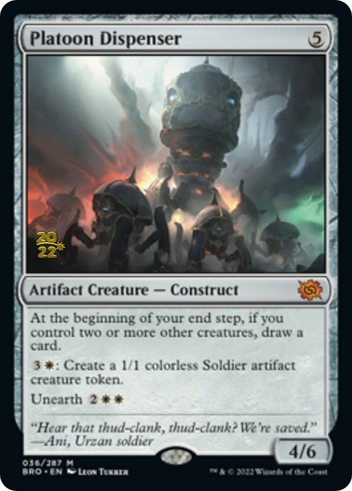 Image for Platoon Dispenser (36) - Magic: The Gathering