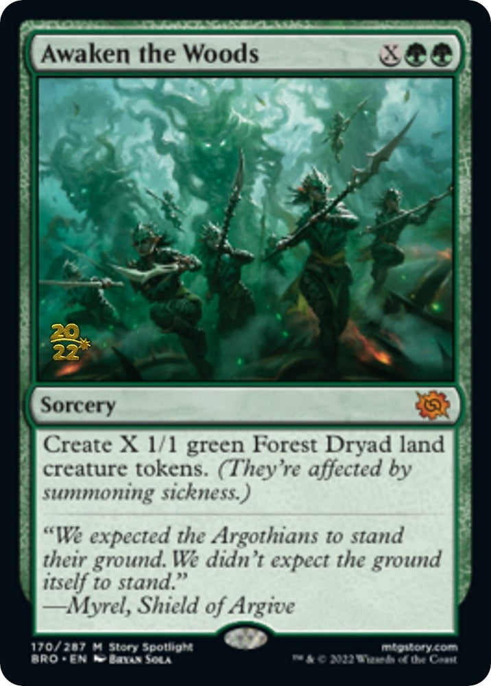 Image for Awaken the Woods (170) [Prerelease Cards]
