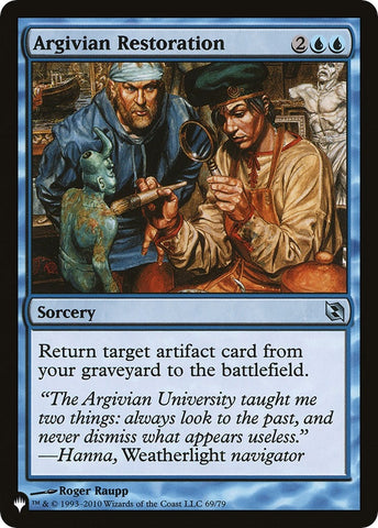 Image for Argivian Restoration (69) [The List Reprints]