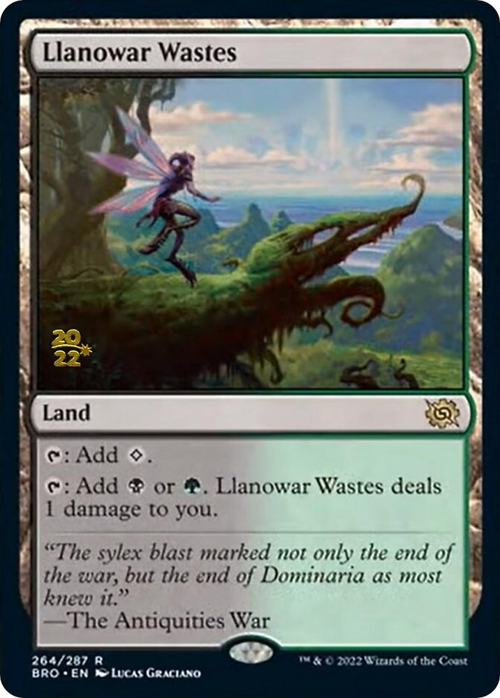 Image for Llanowar Wastes (264) [Prerelease Cards]