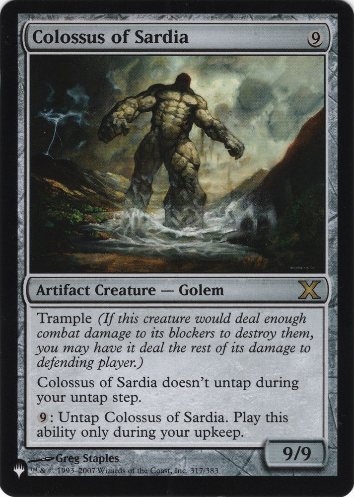 Image for Colossus of Sardia (317) [The List Reprints]