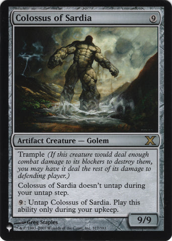 Image for Colossus of Sardia (317) [The List Reprints]