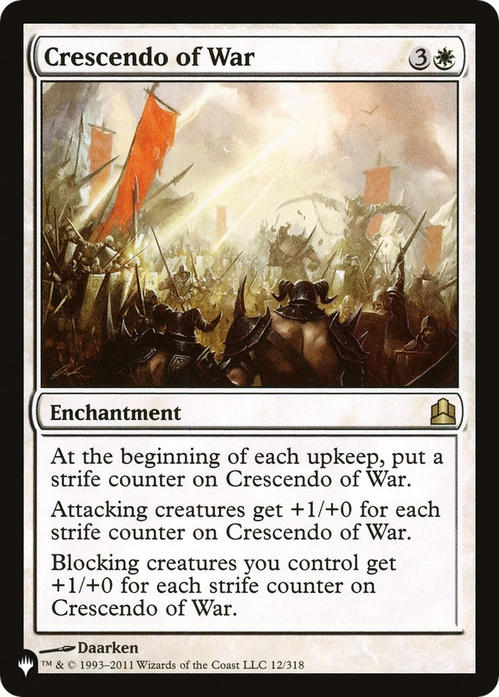 Image for Crescendo of War (12) [The List Reprints]
