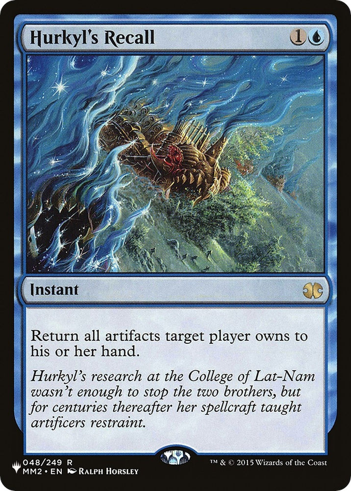 Image for Hurkyl's Recall (48) [The List Reprints]