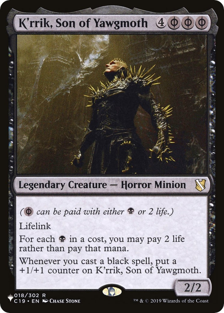 Image for K'rrik, Son of Yawgmoth (18) [The List Reprints]