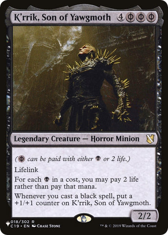 Image for K'rrik, Son of Yawgmoth (18) [The List Reprints]