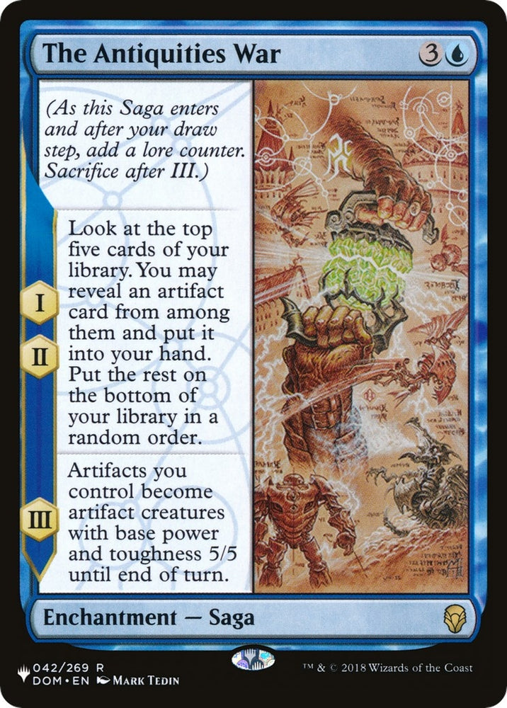 Image for The Antiquities War (42) [The List Reprints]