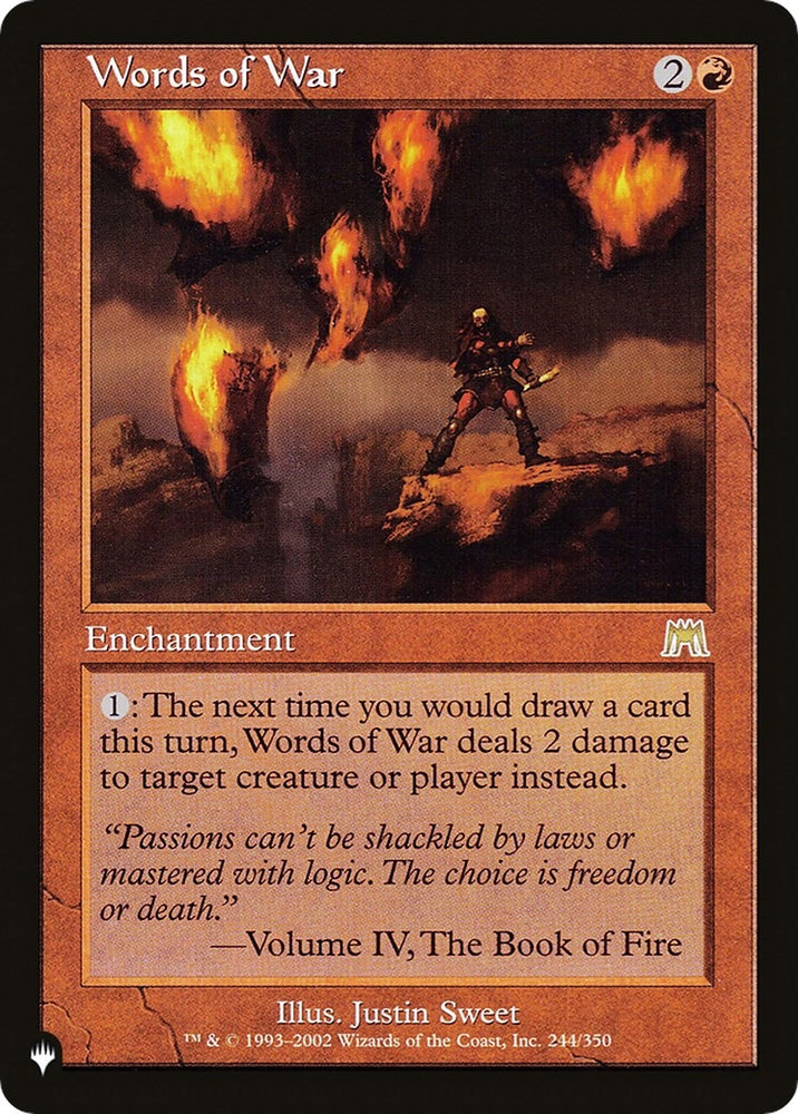 Image for Words of War (244) [The List Reprints]