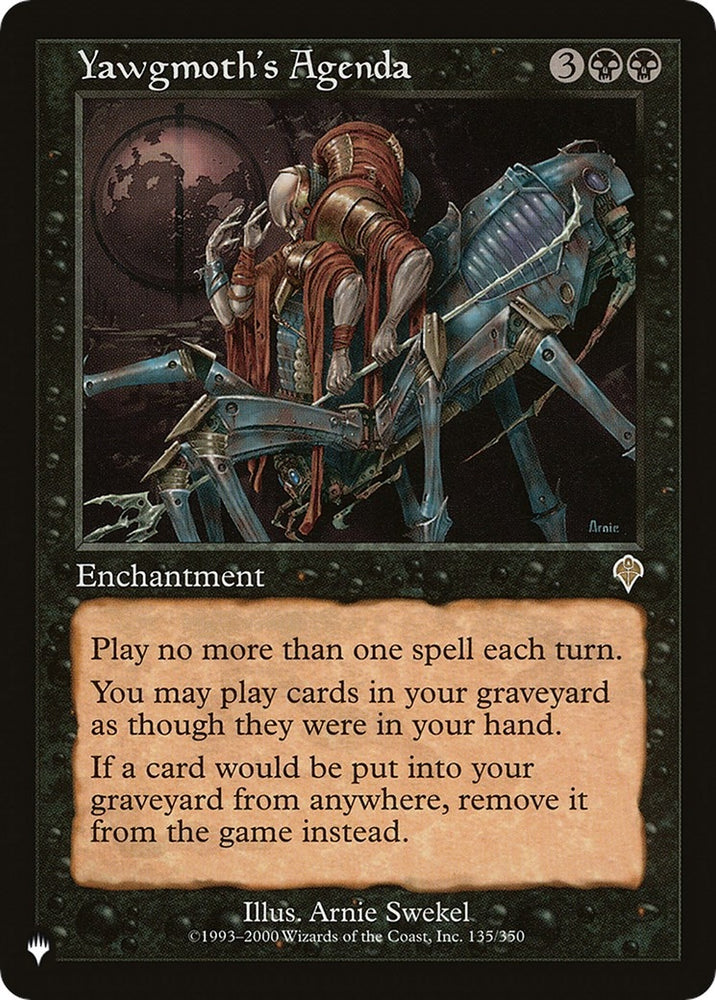 Image for Yawgmoth's Agenda (135) [The List Reprints]