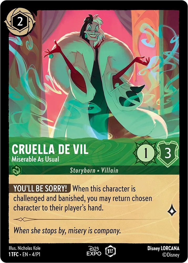 Image for Cruella de Vil - Miserable As Usual (4) [D23 Promos]