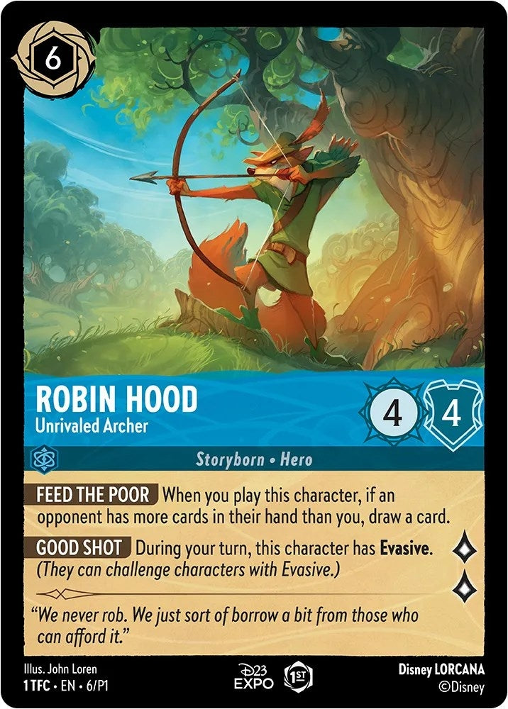 Image for Robin Hood - Unrivaled Archer (6) - Disney Lorcana
