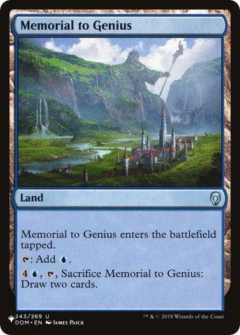Image for Memorial to Genius (243) [The List Reprints]