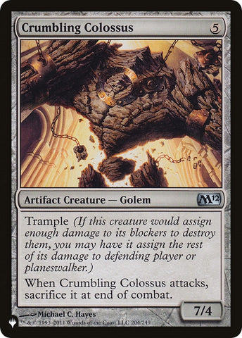 Image for Crumbling Colossus (204) [The List Reprints]