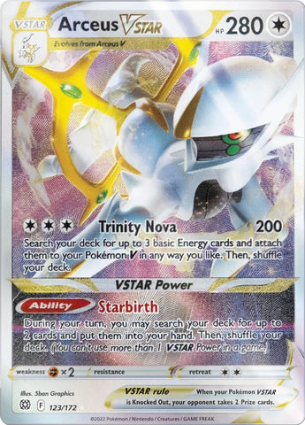 Arceus VSTAR - 123/172 (Metal Card) (123/172) (Miscellaneous Cards & Products)
