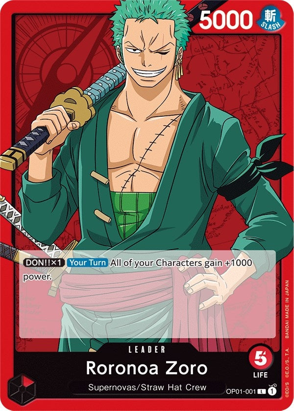 Image for Roronoa Zoro (001) (OP01-001) - One Piece Card Game
