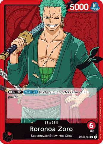 Image for Roronoa Zoro (001) (OP01-001) - One Piece Card Game