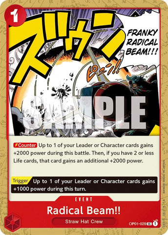 Image for Radical Beam!! (OP01-029) - One Piece Card Game