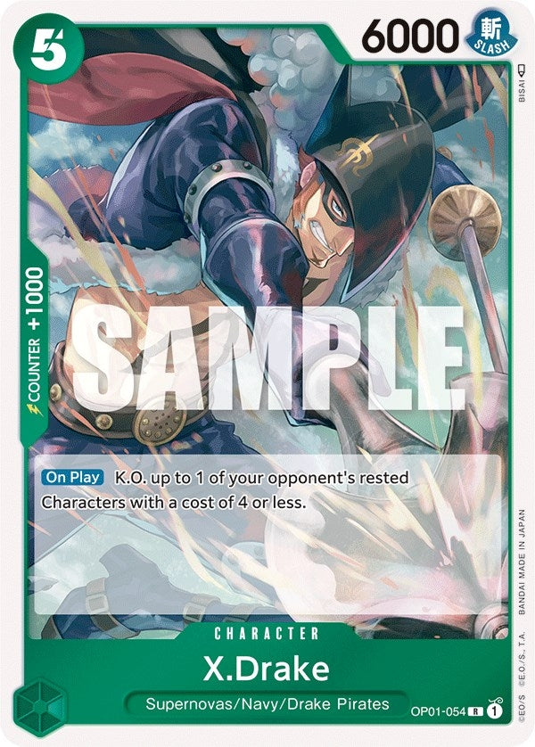 Image for X.Drake (054) (OP01-054) - One Piece Card Game