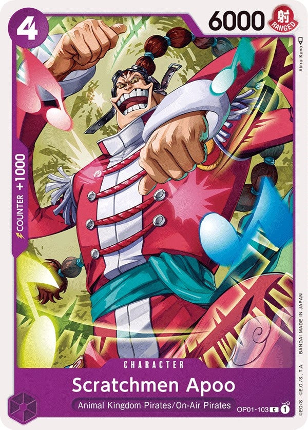 Image for Scratchmen Apoo (OP01-103) - One Piece Card Game
