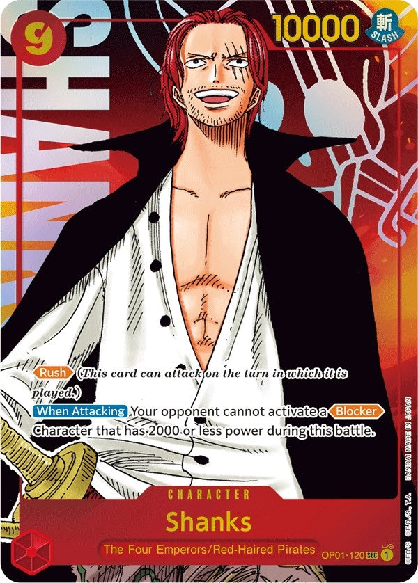 Image for Shanks (Parallel) (OP01-120) (OP01) - One Piece Card Game