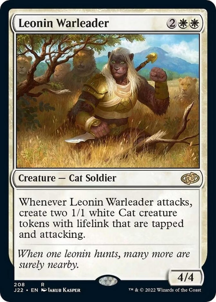 Image for Leonin Warleader (208) [Jumpstart 2022]