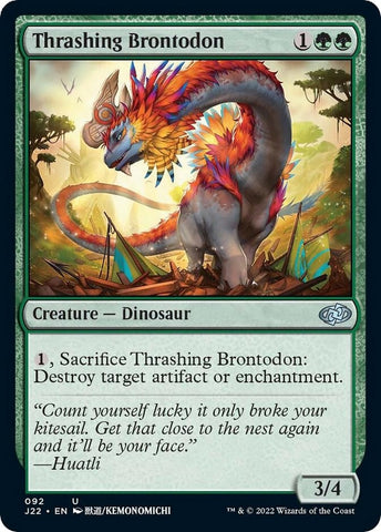 Image for Thrashing Brontodon (92) [Jumpstart 2022]