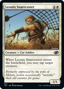 Image for Leonin Snarecaster (207) [Jumpstart 2022]