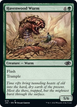 Image for Havenwood Wurm (670) [Jumpstart 2022]