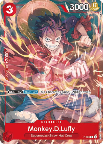 Monkey.D.Luffy - P-006 (Tournament Pack Vol. 1) (P-006) (One Piece Promotion Cards)