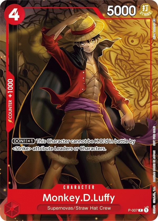 Monkey.D.Luffy - P-007 (Tournament Pack Vol. 1) (P-007) (One Piece Promotion Cards)