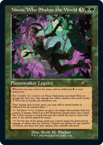 Image for Nissa, Who Shakes the World (Retro Frame) (1042) [Secret Lair Drop Series]
