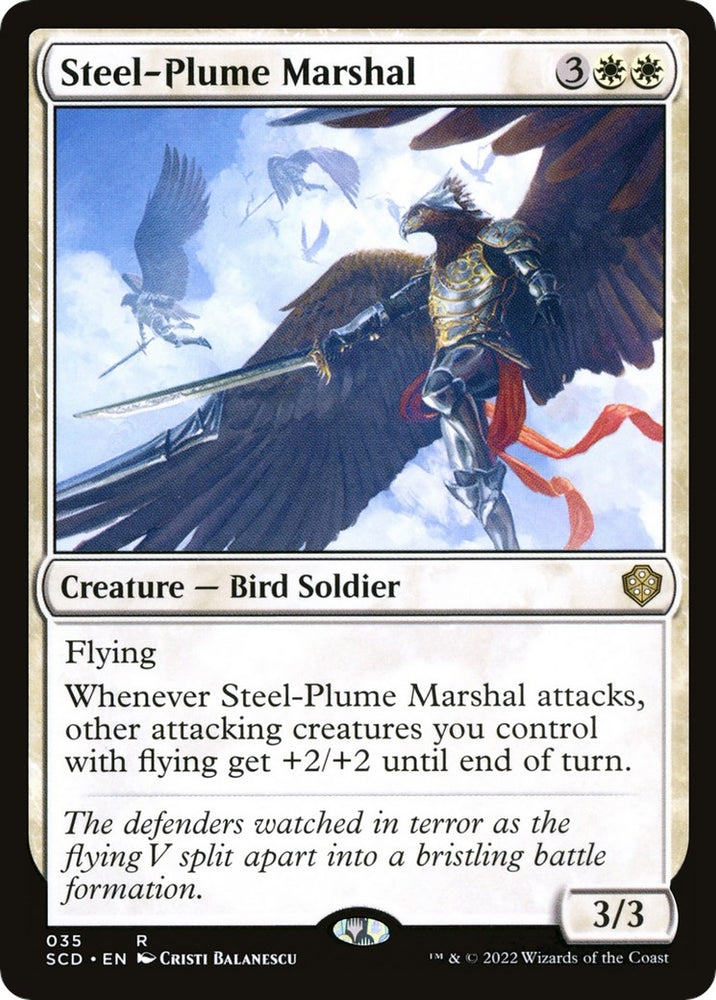 Image for Steel-Plume Marshal (35) [Starter Commander Decks]
