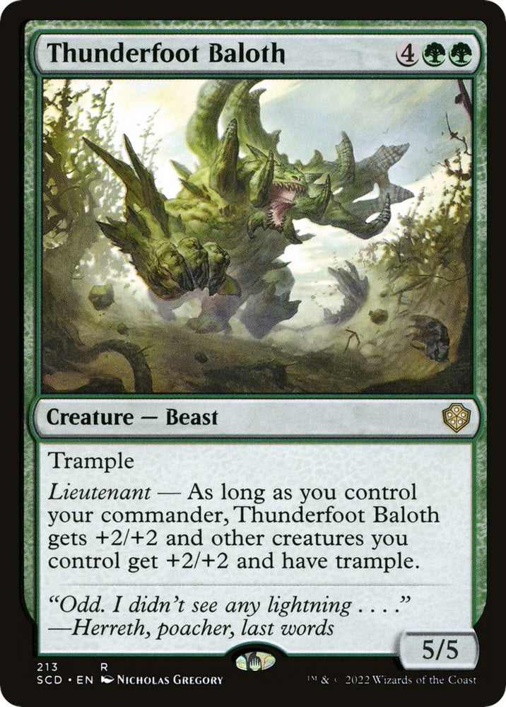 Image for Thunderfoot Baloth (213) [Starter Commander Decks]
