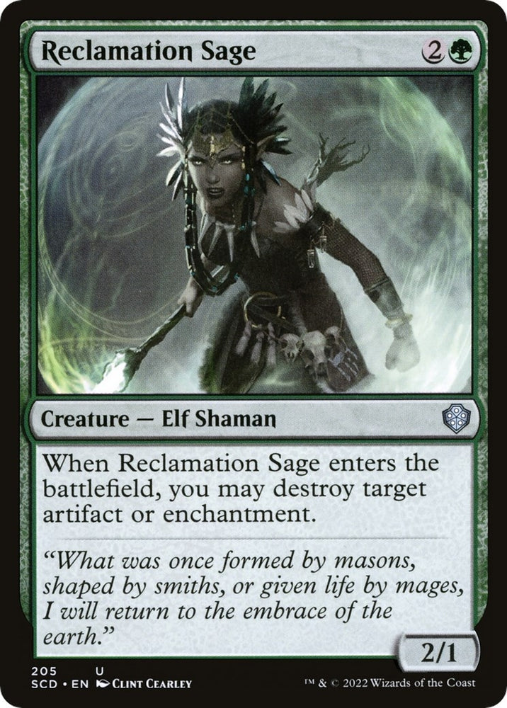 Image for Reclamation Sage (205) [Starter Commander Decks]