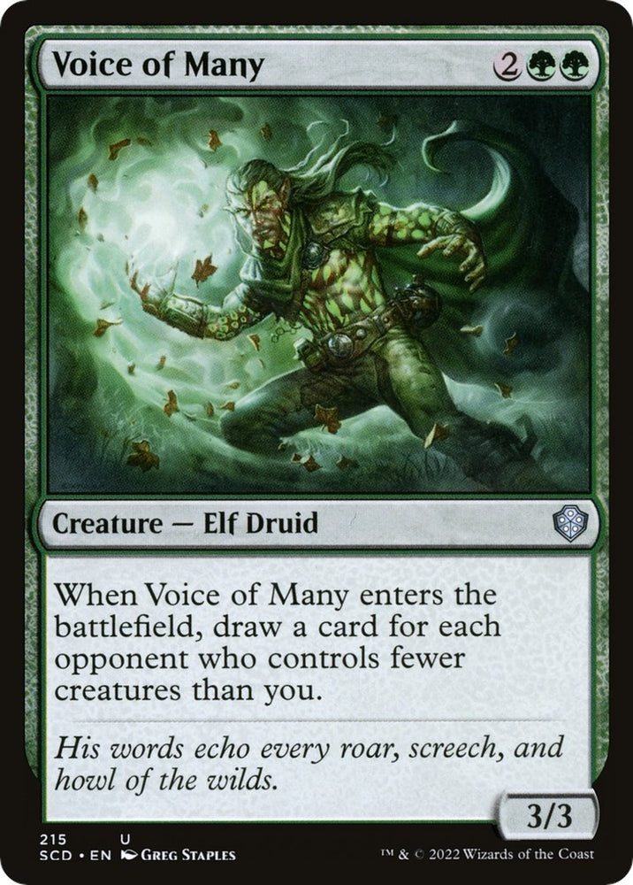 Image for Voice of Many (215) [Starter Commander Decks]