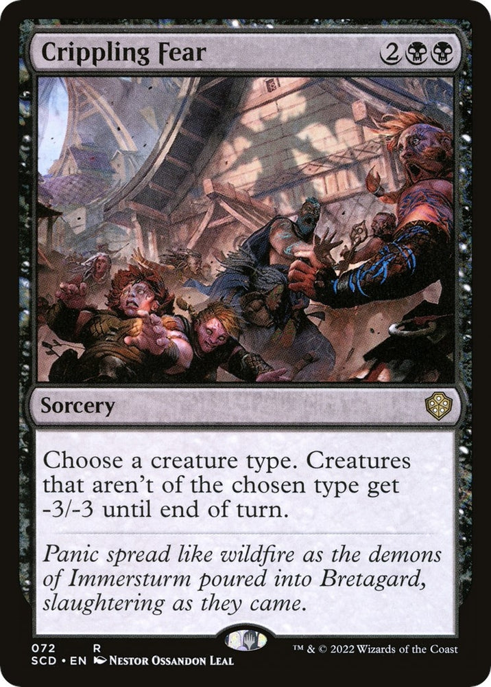 Image for Crippling Fear (72) [Starter Commander Decks]