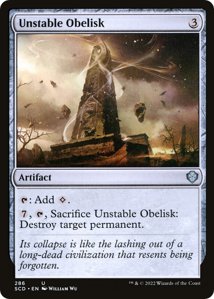 Image for Unstable Obelisk (286) [Starter Commander Decks]
