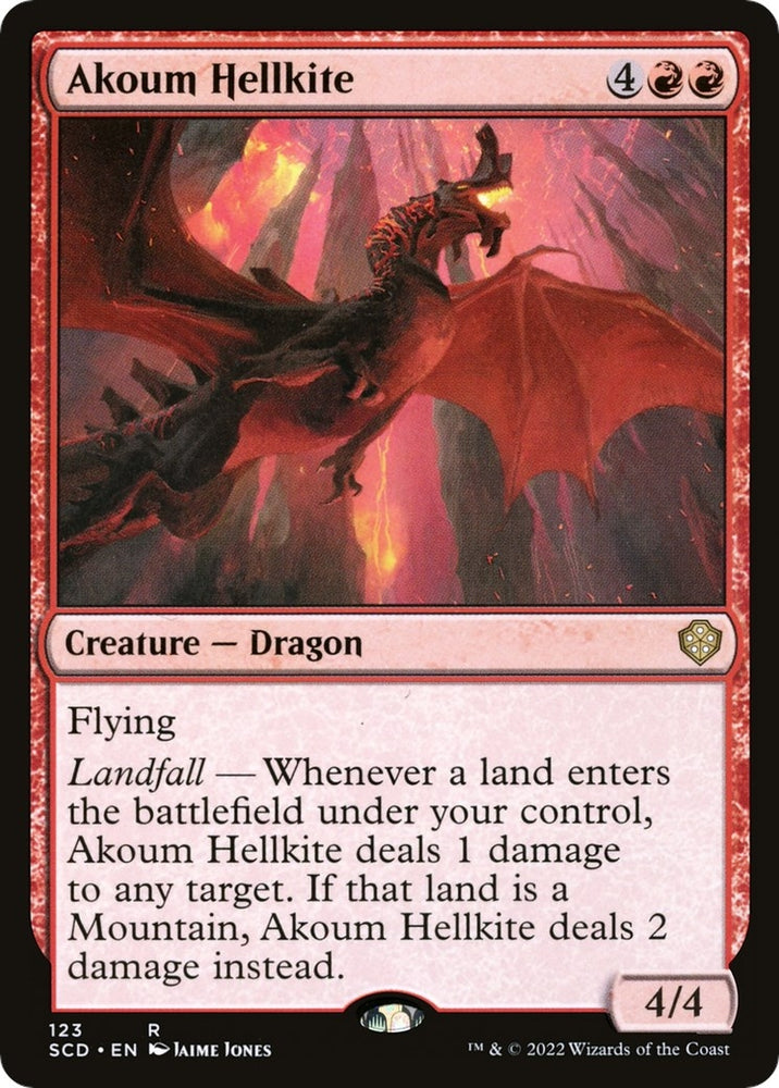 Image for Akoum Hellkite (123) [Starter Commander Decks]