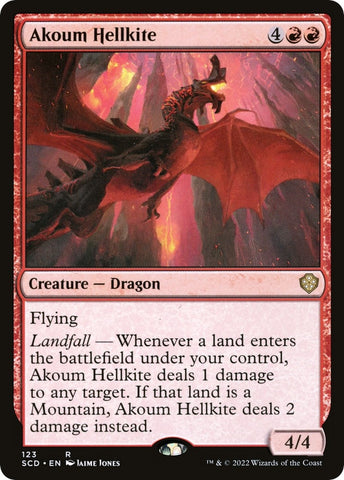 Image for Akoum Hellkite (123) [Starter Commander Decks]