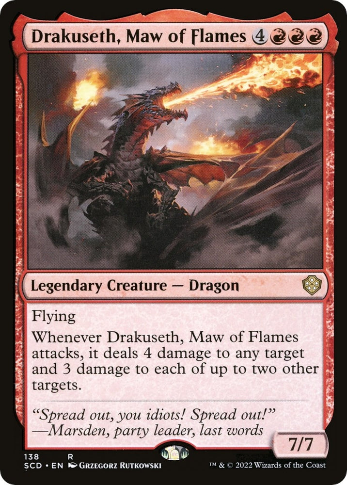 Image for Drakuseth, Maw of Flames (138) [Starter Commander Decks]