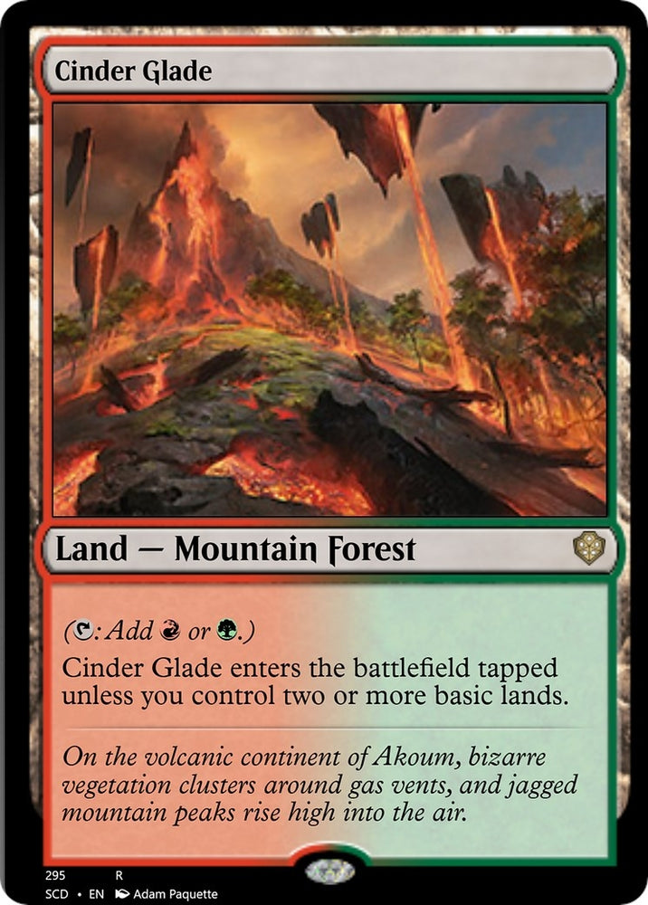 Image for Cinder Glade (295) [Starter Commander Decks]