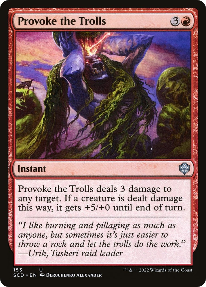 Image for Provoke the Trolls (153) [Starter Commander Decks]