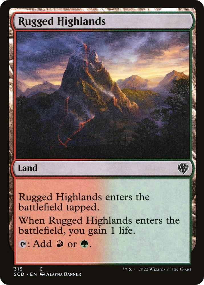 Image for Rugged Highlands (315) [Starter Commander Decks]