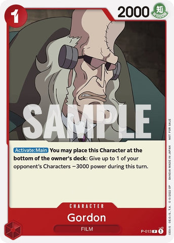 Gordon (One Piece Film Red) (P-013) (One Piece Promotion Cards)