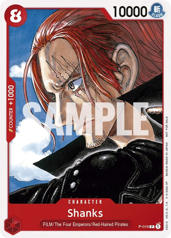 Image for Shanks (One Piece Film Red) (P-016) - One Piece Card Game