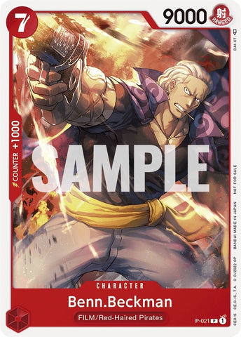 Benn.Beckman (One Piece Film Red) (P-021) (One Piece Promotion Cards)